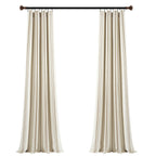 Paire de rideaux de fenêtre en coton teint en fil à rayures style ferme Lush Decor