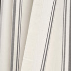 Paire de rideaux de fenêtre en coton teint en fil à rayures style ferme Lush Decor