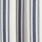 Paire de rideaux de fenêtre en coton teint en fil à rayures style ferme Lush Decor