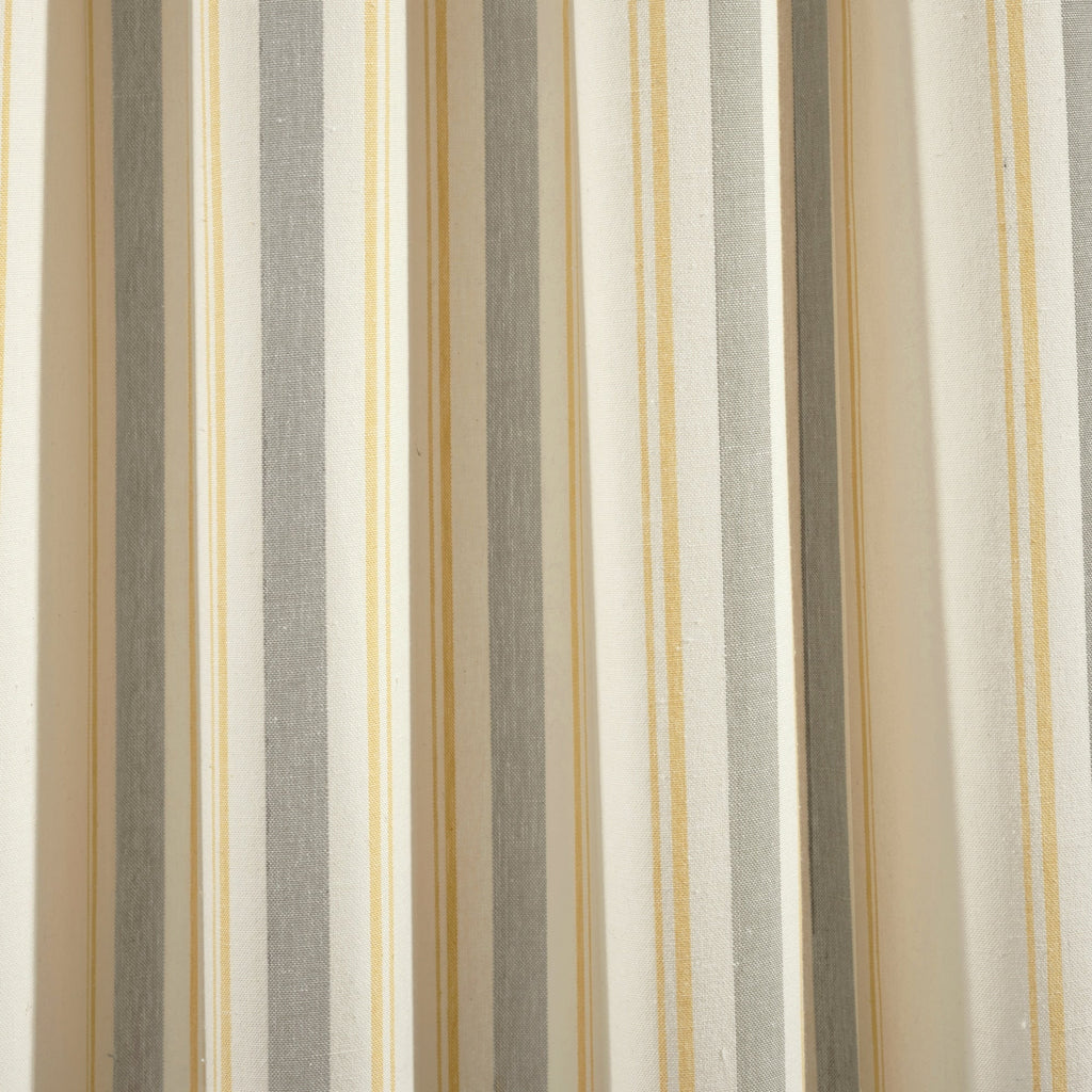 Paire de rideaux de fenêtre en coton teint en fil à rayures style ferme Lush Decor