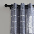 Paire de rideaux transparents texturés à œillets de style ferme Lush Decor