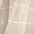 Paire de rideaux transparents texturés à œillets de style ferme Lush Decor