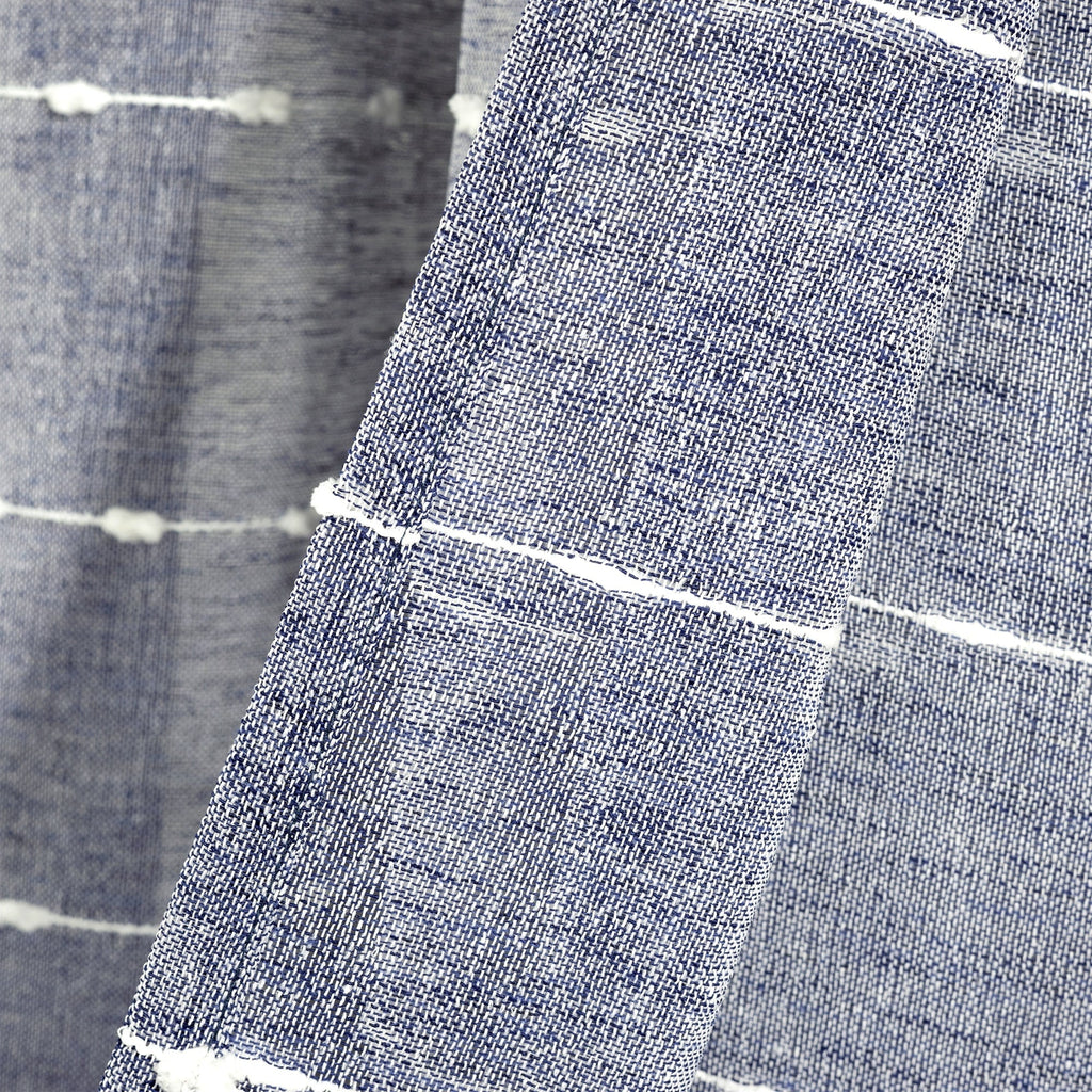 Paire de rideaux transparents texturés à œillets de style ferme Lush Decor
