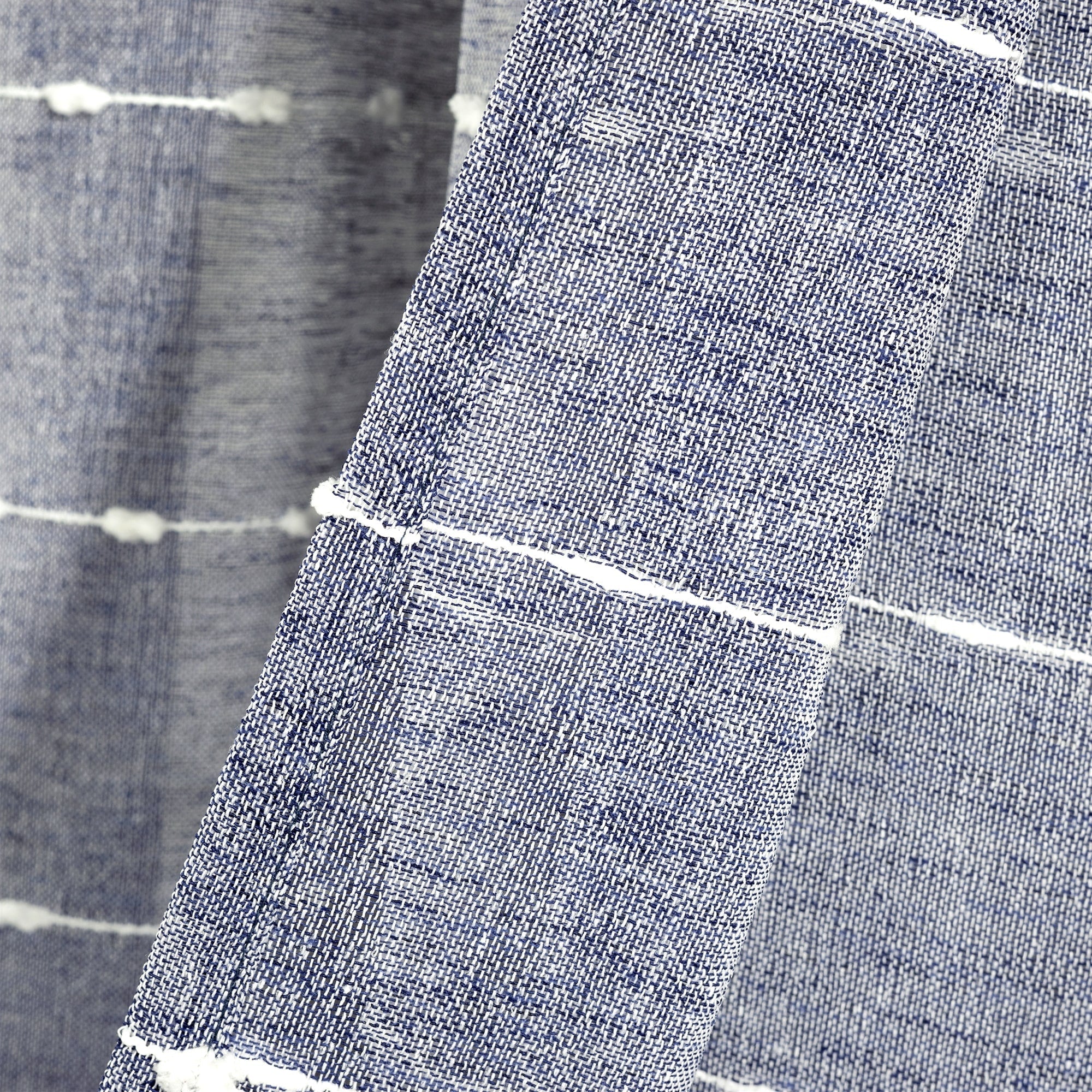 Paire de rideaux transparents texturés à œillets de style ferme Lush Decor