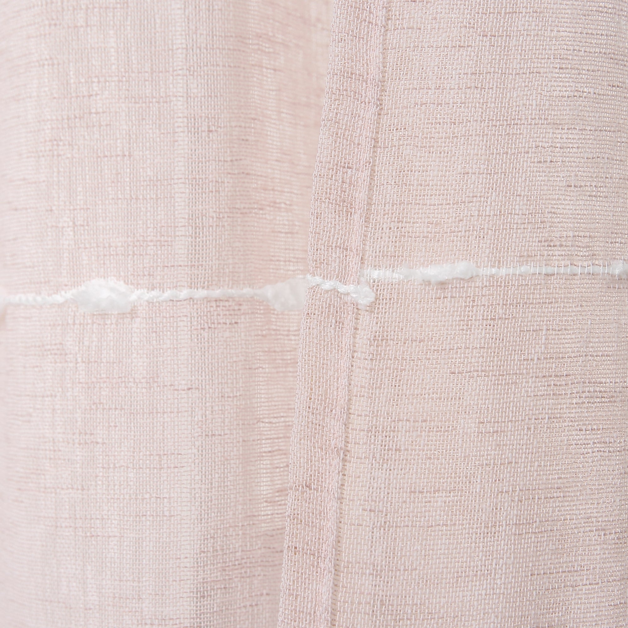 Paire de rideaux transparents texturés à œillets de style ferme Lush Decor