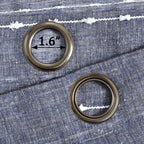 Paire de rideaux transparents texturés à œillets de style ferme Lush Decor