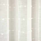 Paire de rideaux transparents texturés à œillets de style ferme Lush Decor