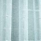 Paire de rideaux transparents texturés à œillets de style ferme Lush Decor