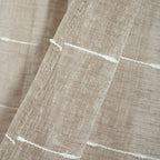 Paire de rideaux transparents texturés à œillets de style ferme Lush Decor