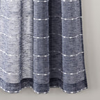 Paire de rideaux transparents texturés à œillets de style ferme Lush Decor