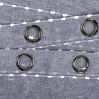 Paire de rideaux transparents texturés à œillets de style ferme Lush Decor