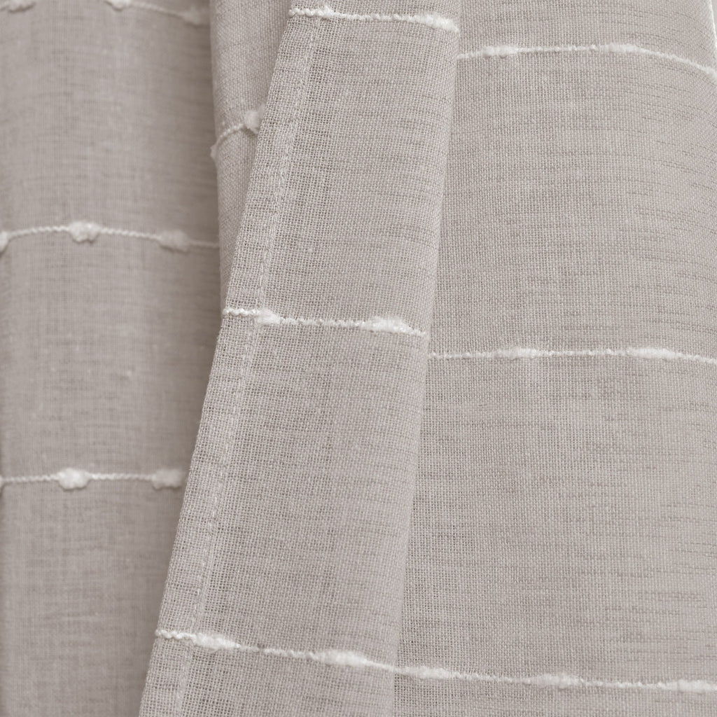 Paire de rideaux transparents texturés à œillets de style ferme Lush Decor