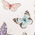 Ensemble de courtepointe 3 pièces Flutter Butterfly de Lush Decor