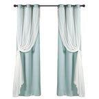 Paire de panneaux transparents à œillets Lush Decor avec doublure occultante isolante