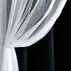 Paire de panneaux transparents à œillets Lush Decor avec doublure occultante isolante