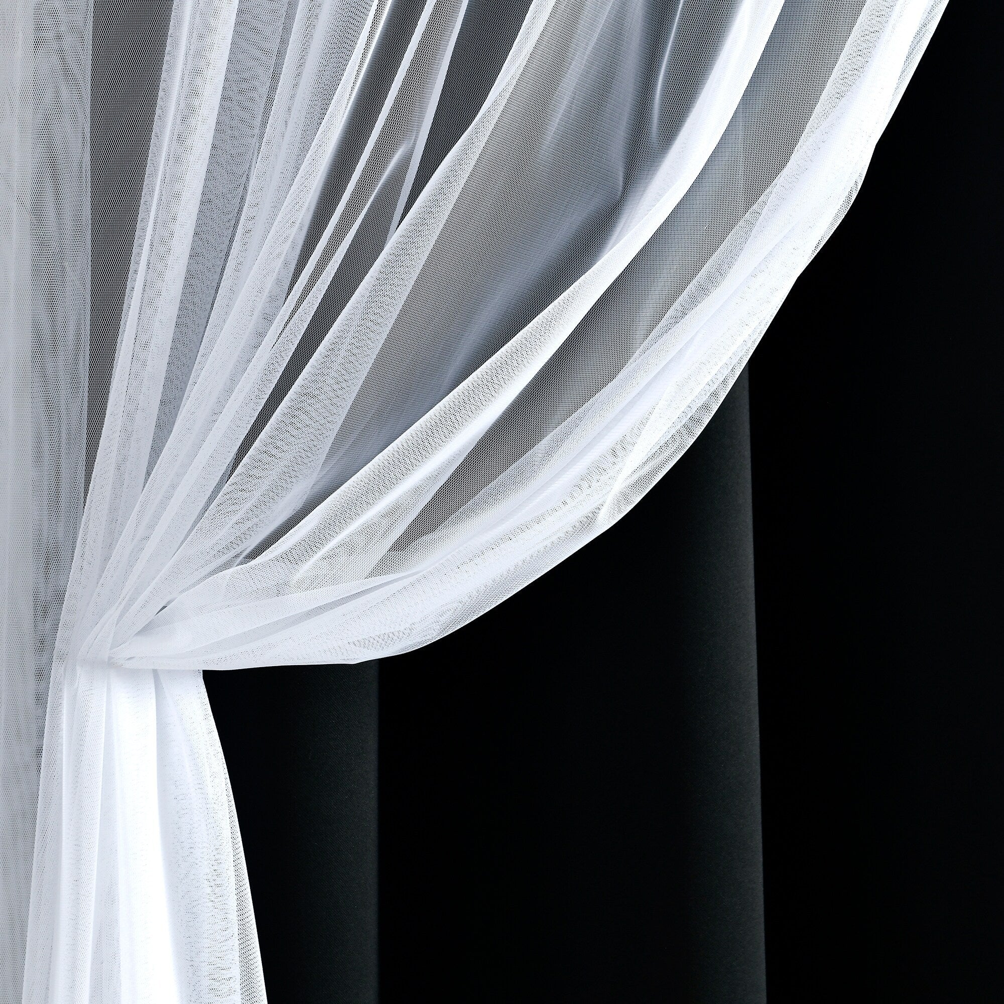 Paire de panneaux transparents à œillets Lush Decor avec doublure occultante isolante