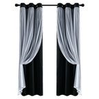 Paire de panneaux transparents à œillets Lush Decor avec doublure occultante isolante