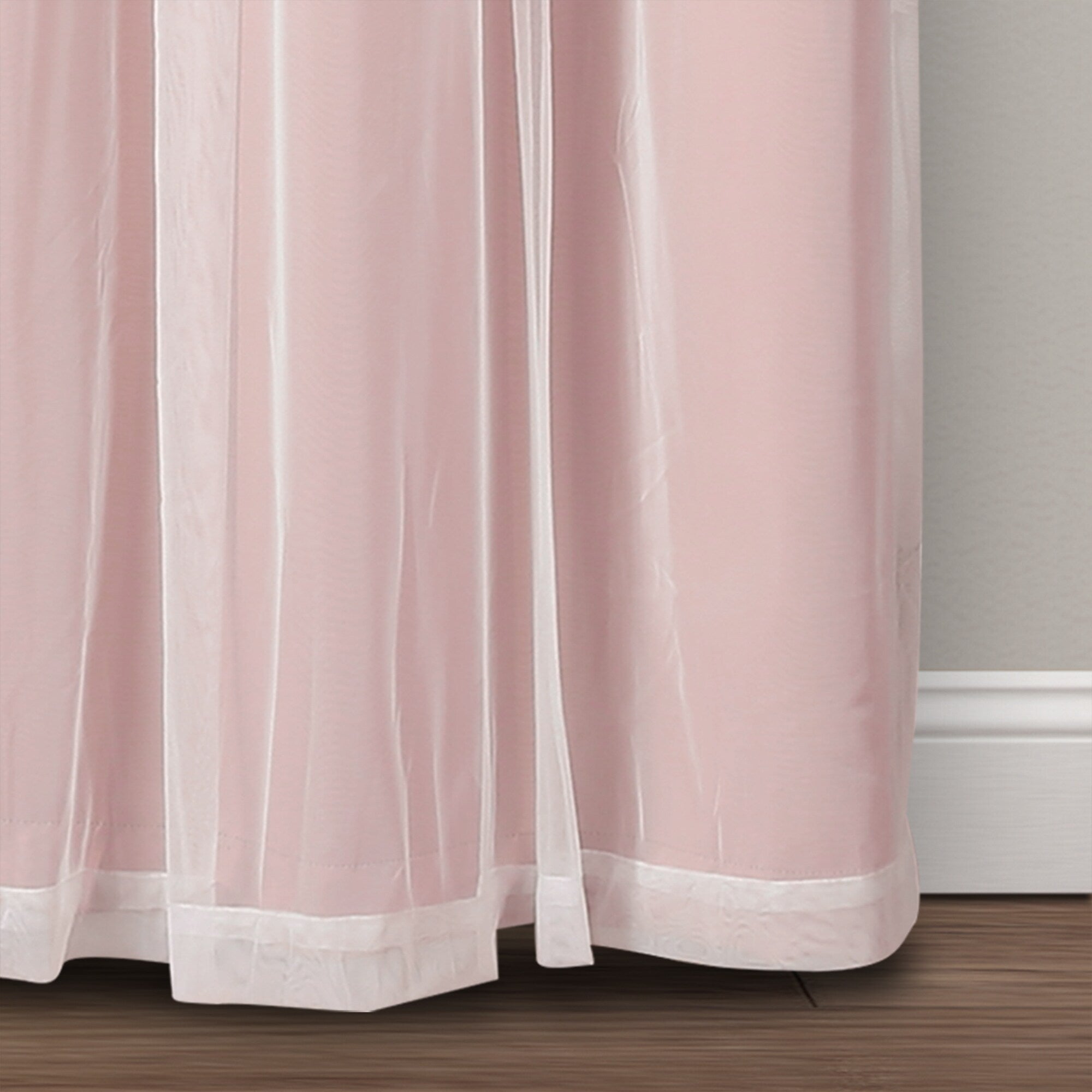 Paire de panneaux transparents à œillets Lush Decor avec doublure occultante isolante