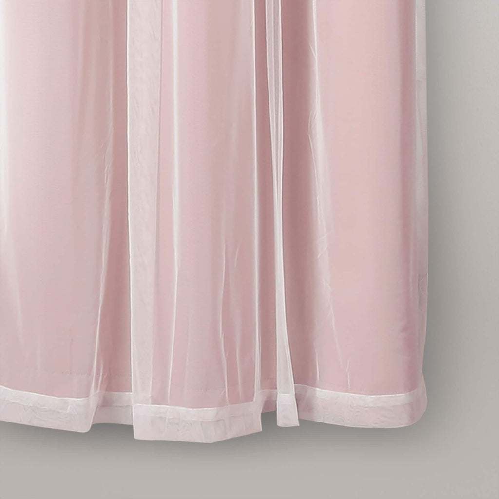 Paire de panneaux transparents à œillets Lush Decor avec doublure occultante isolante