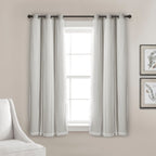 Paire de panneaux transparents à œillets Lush Decor avec doublure occultante isolante