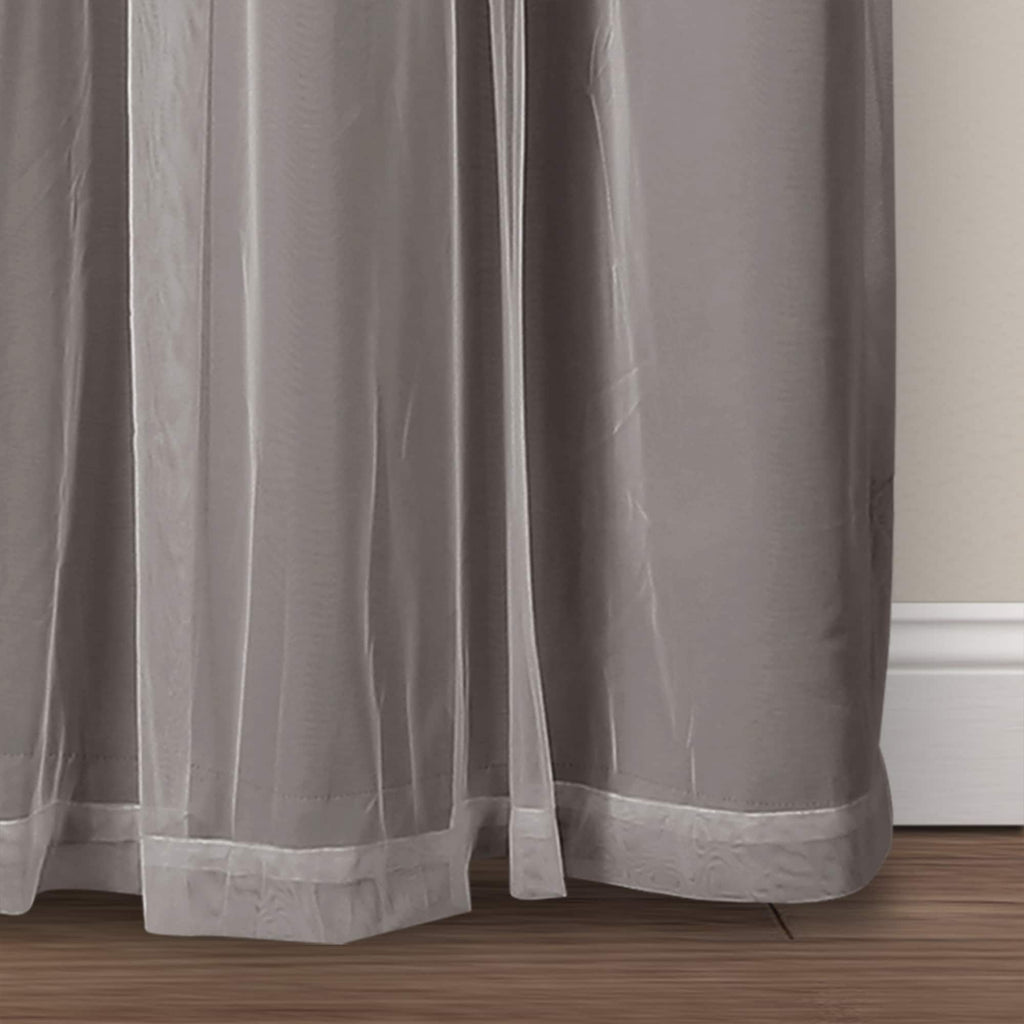 Paire de panneaux transparents à œillets Lush Decor avec doublure occultante isolante