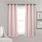 Paire de panneaux transparents à œillets Lush Decor avec doublure occultante isolante