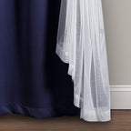 Paire de panneaux transparents à œillets Lush Decor avec doublure occultante isolante