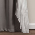 Paire de panneaux transparents à œillets Lush Decor avec doublure occultante isolante