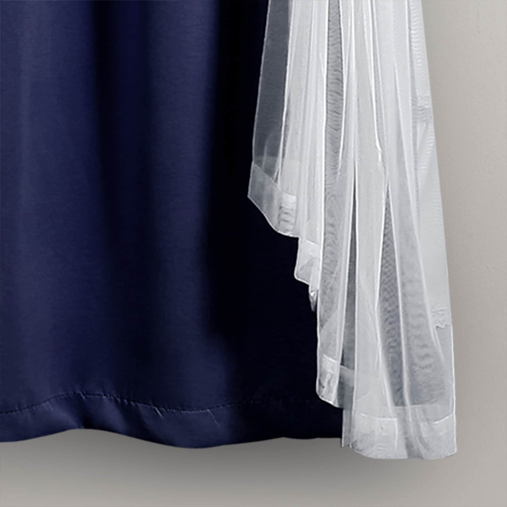 Paire de panneaux transparents à œillets Lush Decor avec doublure occultante isolante