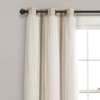 Paire de panneaux transparents à œillets Lush Decor avec doublure occultante isolante