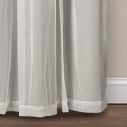 Paire de panneaux transparents à œillets Lush Decor avec doublure occultante isolante