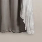 Paire de panneaux transparents à œillets Lush Decor avec doublure occultante isolante