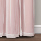 Paire de panneaux transparents à œillets Lush Decor avec doublure occultante isolante