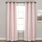 Paire de panneaux transparents à œillets Lush Decor avec doublure occultante isolante