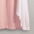 Paire de panneaux transparents à œillets Lush Decor avec doublure occultante isolante