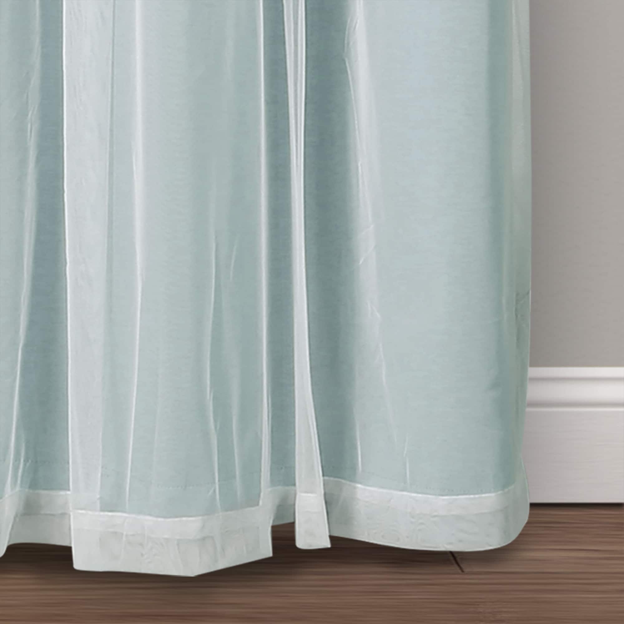 Paire de panneaux transparents à œillets Lush Decor avec doublure occultante isolante
