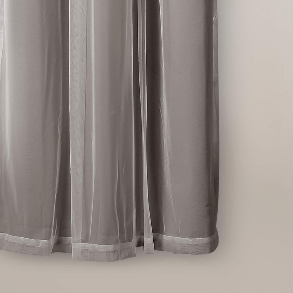 Paire de panneaux transparents à œillets Lush Decor avec doublure occultante isolante