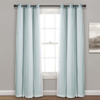 Paire de panneaux transparents à œillets Lush Decor avec doublure occultante isolante