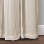 Paire de panneaux transparents à œillets Lush Decor avec doublure occultante isolante