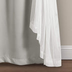 Paire de panneaux transparents à œillets Lush Decor avec doublure occultante isolante