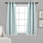 Paire de panneaux transparents à œillets Lush Decor avec doublure occultante isolante