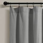 Rideau de fenêtre à panneau simple en lin Lush Decor