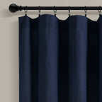 Rideau de fenêtre à panneau simple en lin Lush Decor