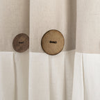 Rideau de fenêtre à panneau simple en lin Lush Decor