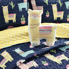 Ensemble de courtepointe réversible à imprimé cactus lama du sud-ouest de Lush Decor