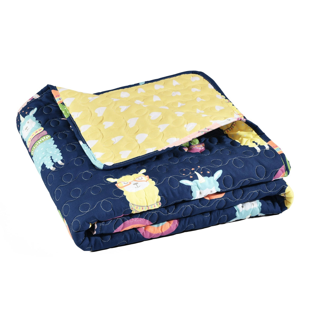 Couverture réversible Lush Decor Southwest Llama Cactus