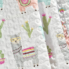Couverture réversible Lush Decor Southwest Llama Cactus