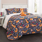 Ensemble de courtepointe 4 pièces Lush Decor Pixie Fox