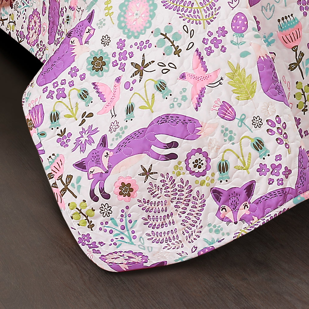 Ensemble de courtepointe 4 pièces Lush Decor Pixie Fox