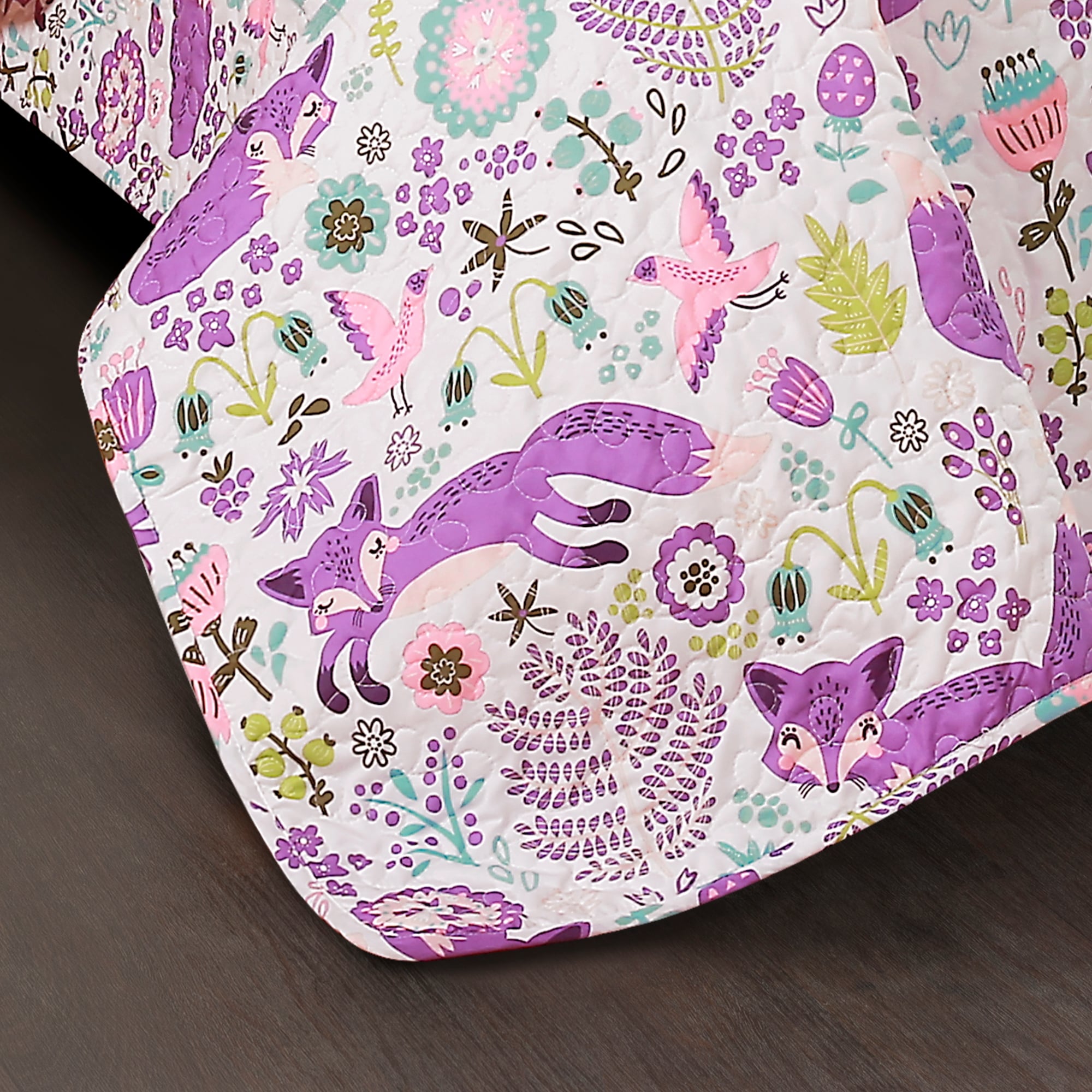 Ensemble de courtepointe 4 pièces Lush Decor Pixie Fox